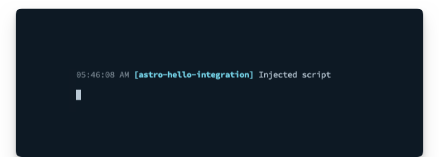 The custom integration 'native feeling' server log